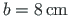 $ b=8{\,}\mathrm{cm}$