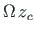 $ \Omega\hspace*{2pt} z_{c}$