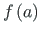 $ f\left(a\right)$