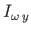 $\displaystyle I_{\omega\hspace*{2pt}y}$