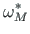 $\displaystyle \omega^{\ast}_{M}$