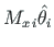 $ M_{x{\,}i}\hat{\theta}_{i}$