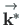 $ \stackrel{\rm\rightarrow}{\mathbf{k^{\ast}}}$