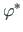 $ \mathbf{\varphi}^{\ast}$