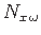 $ {N_{x\hspace*{1pt}\omega}}$