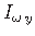 $ I_{\omega\hspace*{2pt}y}$