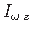$ I_{\omega\hspace*{2pt}z}$
