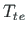 $\displaystyle T_{t\hspace*{1pt}e}$