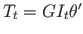 $ T_{t} = GI_{t}\theta^{\prime}$