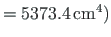 $ = 5373.4{\,}\mathrm{cm^{4}}\mathrm{)}$