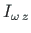 $ I_{\omega \hspace *{2pt}z}$