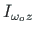 $ {I_{\omega _{
o}\hspace *{1pt}z}}$