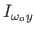 $ {I_{\omega _{o}\hspace *{1pt}y}}$