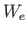 ${W}_{e}$