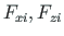 $F_{xi},F_{zi}$