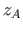 $z_{A}$