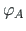 $\displaystyle \varphi_{A}$