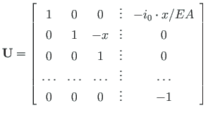 $\displaystyle \mathbf{U} = \left[ \begin{array}{ccccc}
1 & 0 & 0 & \vdots & - i...
...\ldots & \vdots & \ldots \\
0 & 0 & 0 & \vdots & - 1
\end{array} \right]
\quad$