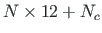 $N\times 12+N_{c}$