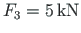 $F_{3} = 5{\,}\mathrm{kN}$