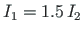 $I_{1} = 1.5{\,}I_{2}$