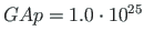 $GAp=1.0\cdot10^{25}$