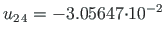 $u_{2{\,}4} = - 3.05647{\cdot}10^{-2}$
