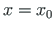 $x = x_{0}$