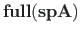 $\mathbf{full(spA)}$